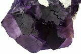 Purple, Cubic Fluorite Cluster - Cave-In-Rock, Illinois #128361-1